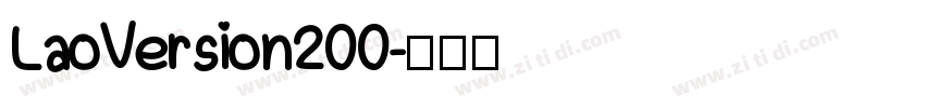 La oVersion 200字体转换